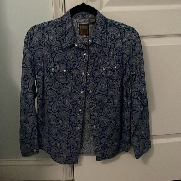 Girls size XL roper long sleeve button down shirt - Picture 4 of 4